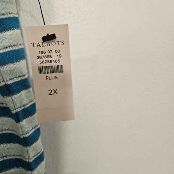 NWT TALBOTS PLUS LINEN BLEND TOP - Picture 3 of 7